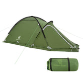 Geertop 2-person tent outer fabric with waterproof coating supports rain and wind protection.