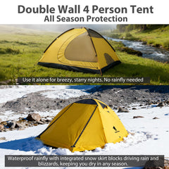 Geertop tent with two entrances and ventilation for better airflow