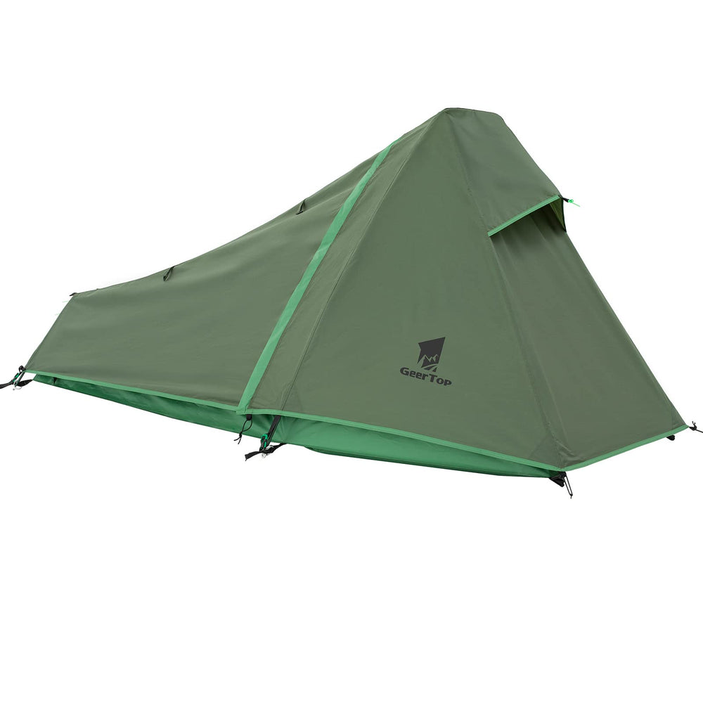 GEERTOP Ultralight Bivy Tent compact pack shows portable shelter for backpackers.