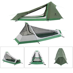 GEERTOP Ultralight Bivy Tent mesh doors boost airflow for cooler nights.