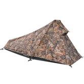 GEERTOP ultralight single-person tent setup for quick shelter on solo trips.