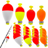 Gefischtter 16pcs fishing bobbers set, assorted sizes