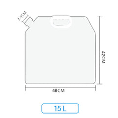GEiNNOVA foldable water container demonstrating space-saving design
