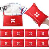 Geiserailie 10-bags small first aid kit bundle, compact front view for quick access on trips.