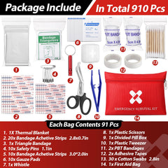 Geiserailie mini-travel first aid kit open contents highlights 91-item selection for ready care.