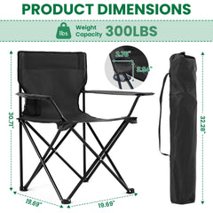 Geisoun 2Pack chairs set up on beach with cup holder within reach.