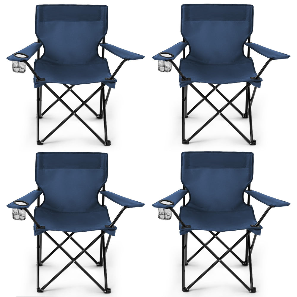 Geisoun four-pack camping chairs bundle ready for outdoor gatherings