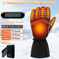 GemstoneGO heated gloves with 5000mAh battery for long-lasting warmth