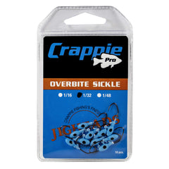 Gene Larew Overbite Sickle Moglo Blue jig head with bait-keeper barb for secure hookups.