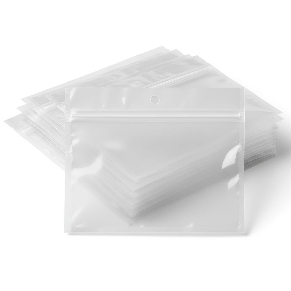 Generic 100-pack soft plastic baits bags with zipper closure for secure, organized tackle.