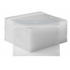 Generic 100pack 6x4 soft plastic bait bags with clear zipper for quick lure identification.