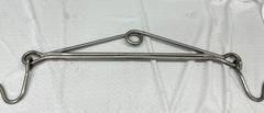 Generic 30-36 inch beef gambrel with a 5/8 inch stainless frame for professional processing.