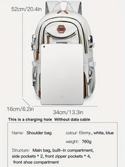 Generic 35L backpack main compartment ready for laptops, clothes, and daily essentials