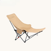 Generic 4-position camping chair front view showing sturdy frame for outdoor lounging.