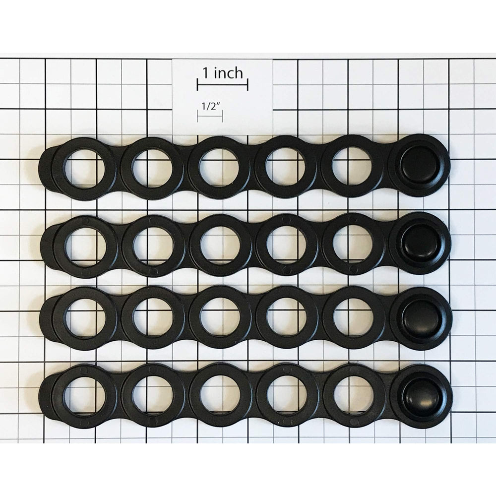 Generic 5-hole world-style rubber bike rack strap closeup for secure transport
