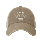 Generic 93th Birthday cap front view highlighting adjustable fit for all-day comfort.