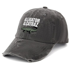 Generic Alligator Alcatraz Hat back strap showing adjustable fit for all sizes.