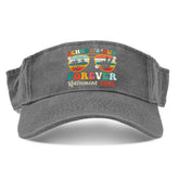 Generic bucket hat front view in distressed light grey, ideal for sun protection on outdoor adventures.