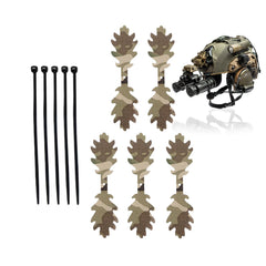 Generic camouflage leaf wrap 5-pack shown bundled for versatile woodland concealment.