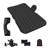 Generic car air mattress on back seat ready for a comfortable sleep setup