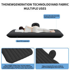 Raised edge safety on the Generic car air mattress helps keep children secure