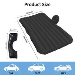 Soft flocking surface on the Generic car air mattress adds cozy comfort