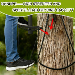 Generic climbing stick aider compact-packable design aids backcountry hunts.