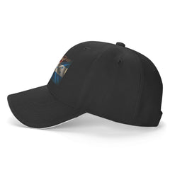 Generic Combined Honduras and USA Flag cap back view showing adjustable strap for a secure fit.