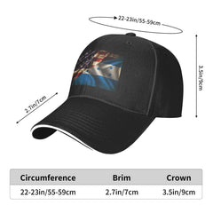 Generic Combined Honduras and USA Flag cap side-left view highlighting unisex design.