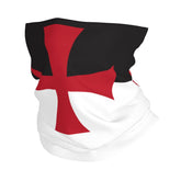 Generic Crusaders flag neck gaiter in outdoor use for comfort and coverage.