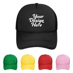 Generic Custom Hats front design showcases your logo for team branding