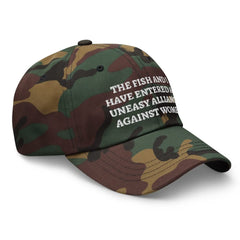 Generic The Fish and I green camo dad hat with adjustable strap for a comfortable, secure fit.