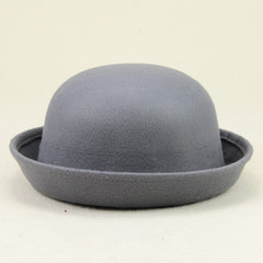 Generic Elegant Womens Roll-Up Brim Fedora Hat brim-fold detail emphasizes compact packing.