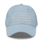 Generic embroidered dad hat in light blue for a casual, versatile everyday look.