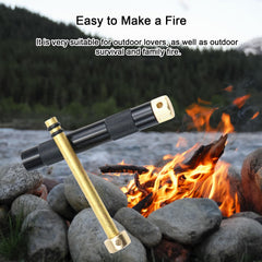 Generic Fire Starter Tube pocket-friendly design fits easily in a pack for hikes.