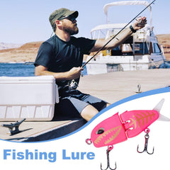 Generic Glide Bait side view highlights two-section body and swerve action