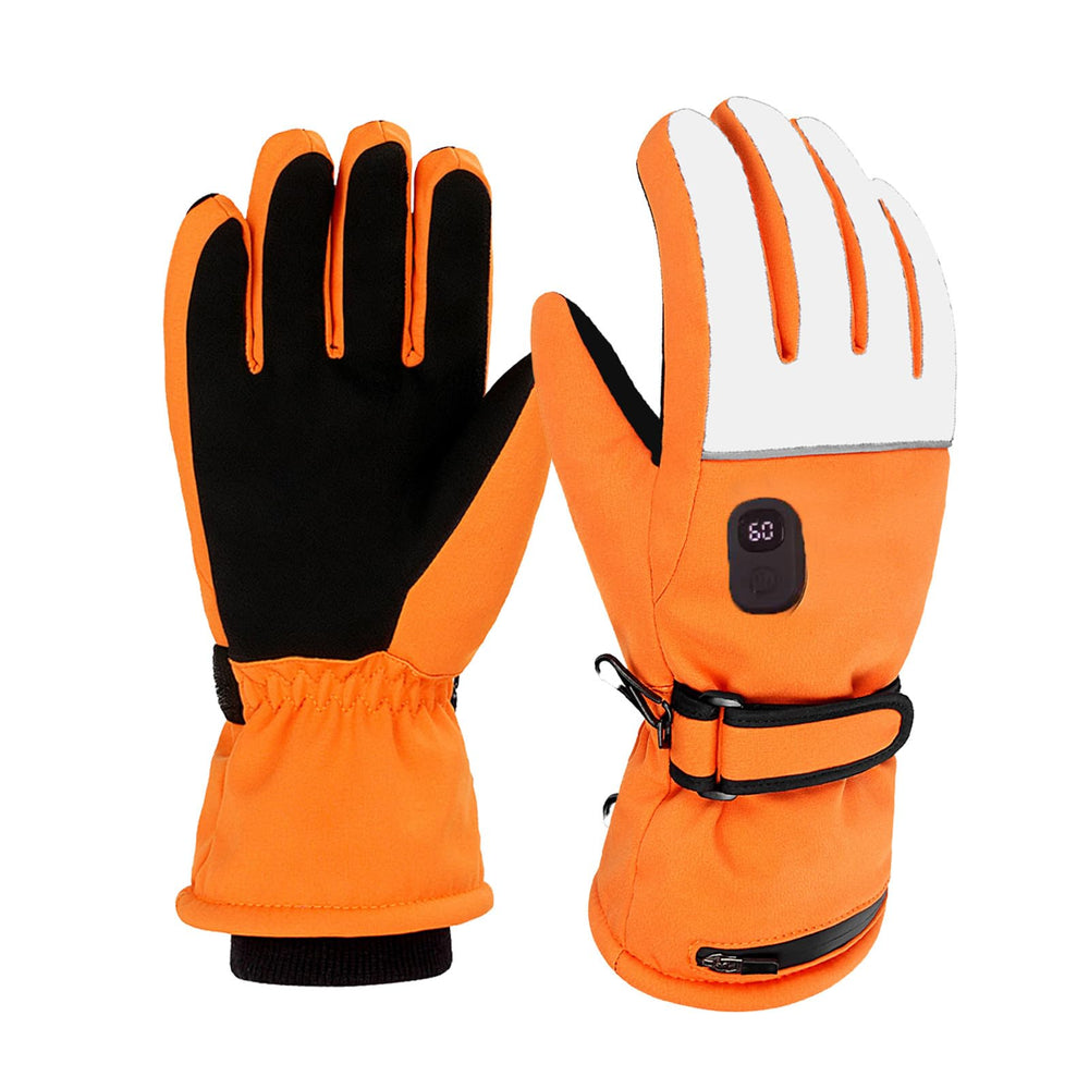 Generic heated gloves with battery setup enable extended outdoor warmth.