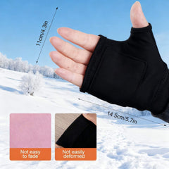 Generic heated gloves with rechargeable battery delivering hours of warmth outdoors