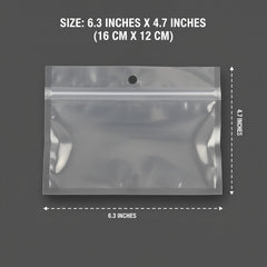 Generic heavy-duty clear zipper bags provide leakproof protection for fishing gear.