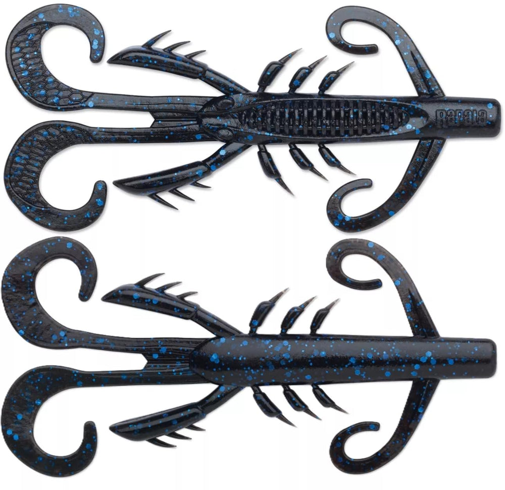 Generic Hedgehog 4-inch City Black Blue Flake lure for precise presentation and eye-catching flash