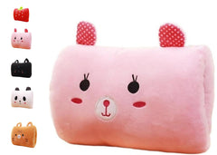 Generic Kids Cartoon Hand Pillow in pink plush companion for little hands
