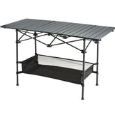 Generic lightweight folding table in carry bag for easy transport and quick setup.
