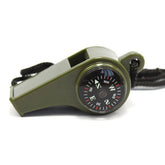 Generic Multifunction Whistle with compass helps outdoor navigation.
