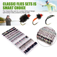 Generic Outdoor Fishing Fly Kit streamers in motion, mimicking baitfish to attract strikes.