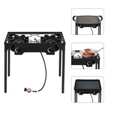 Generic Outdoor Stove cast-iron head heats quickly for backyard cooking.