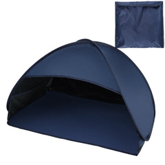 Generic pop-up beach tent head shelter for sun protection at the beach