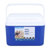 Generic Portable Cooler Box blue front view for easy transport on adventures
