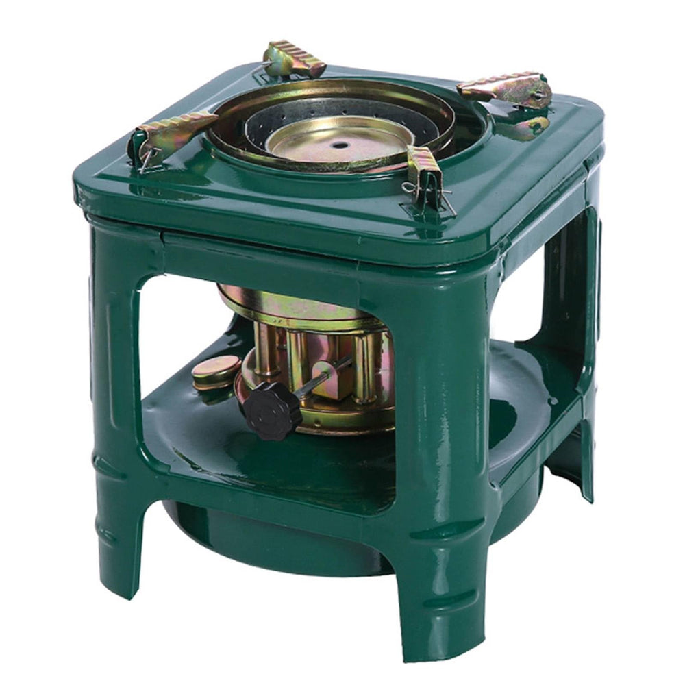 Generic portable kerosene camping stove for hiking meals.