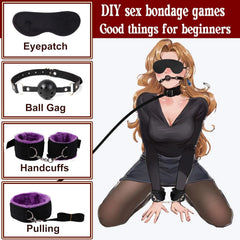 Generic purple nylon travel accessories set — stylish fusion design that blends with active lifestyles.