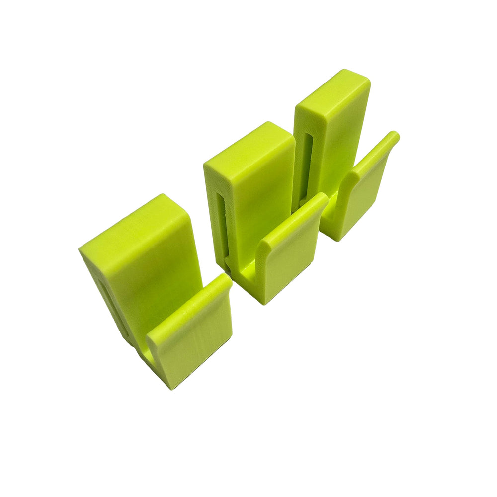 Generic Saddle Molle Clip Set 3 in grass green, ideal for quick gear hangs.